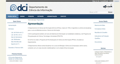 Desktop Screenshot of dci.ufscar.br