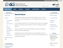 Tablet Screenshot of dci.ufscar.br