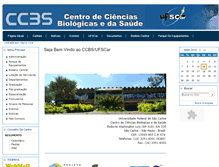 Tablet Screenshot of ccbs.ufscar.br