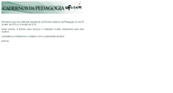 Desktop Screenshot of cadernosdapedagogia.ufscar.br