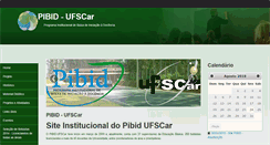 Desktop Screenshot of pibid.ufscar.br