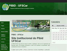 Tablet Screenshot of pibid.ufscar.br