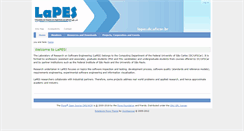 Desktop Screenshot of lapes.dc.ufscar.br
