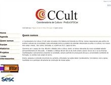Tablet Screenshot of culturaproex.ufscar.br