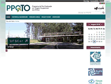 Tablet Screenshot of ppgto.ufscar.br