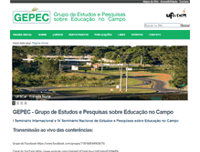 Tablet Screenshot of gepec.ufscar.br