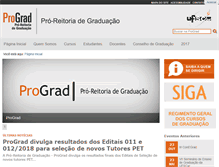 Tablet Screenshot of prograd.ufscar.br