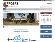 Tablet Screenshot of ppgeps.ufscar.br
