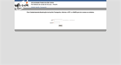 Desktop Screenshot of administrativo.ufscar.br