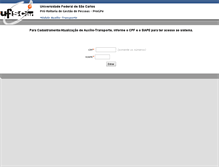 Tablet Screenshot of administrativo.ufscar.br