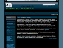 Tablet Screenshot of biolum.ufscar.br